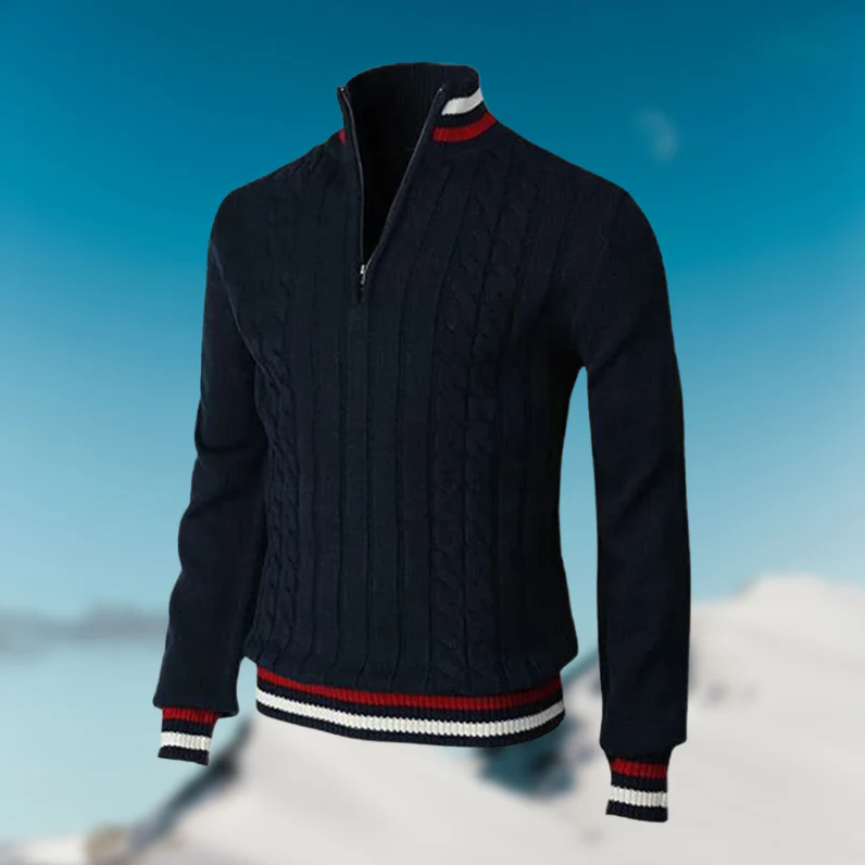 Eleganter Herrenpullover mit klassischem Kragen für jeden Anlass