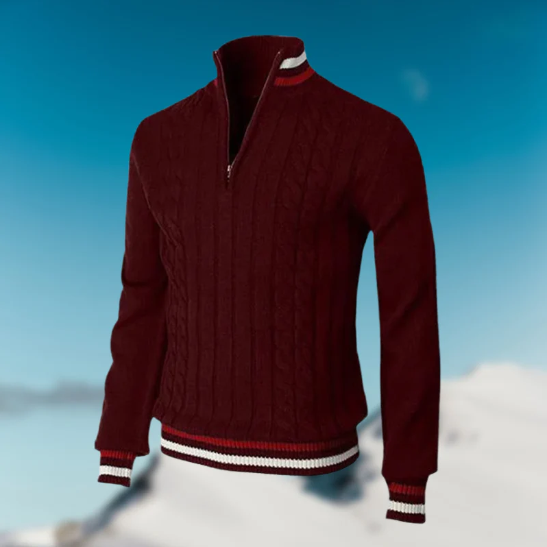Eleganter Herrenpullover mit klassischem Kragen für jeden Anlass