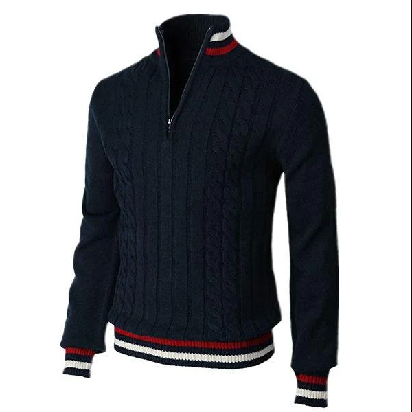 Eleganter Herrenpullover mit klassischem Kragen für jeden Anlass