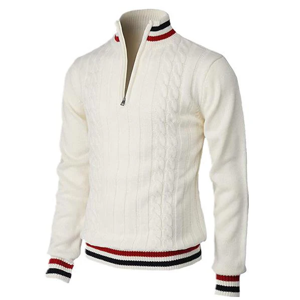 Eleganter Herrenpullover mit klassischem Kragen für jeden Anlass