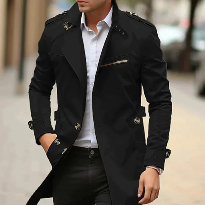 Eleganter leichter Trenchcoat für Herren – Stilvoller Schutz bei jedem Wetter