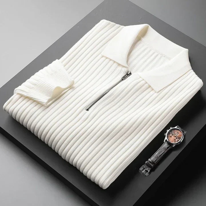 Eleganter Polokragen-Pullover für Herren – Ideal für stilvolle Freizeitlooks