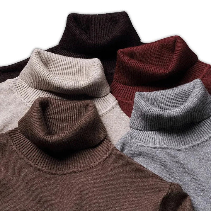 Eleganter Rollkragenpullover aus hochwertiger Baumwolle für Herren - Komfort und Stil vereint