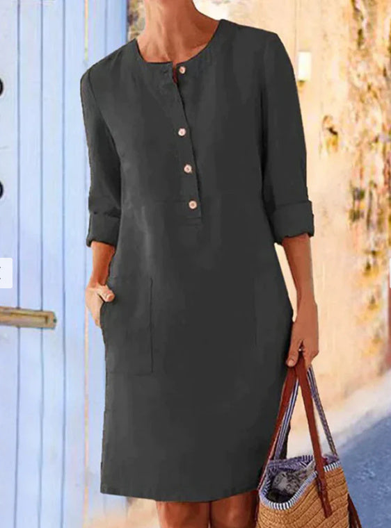 Elegantes Damen Maxikleid | Luftiges Frühlingskleid mit femininer Silhouette