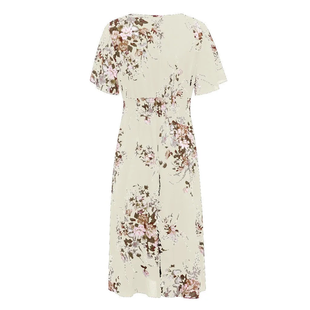 Elegantes langes Sommerkleid | Damen Maxikleid im Vintage-Stil