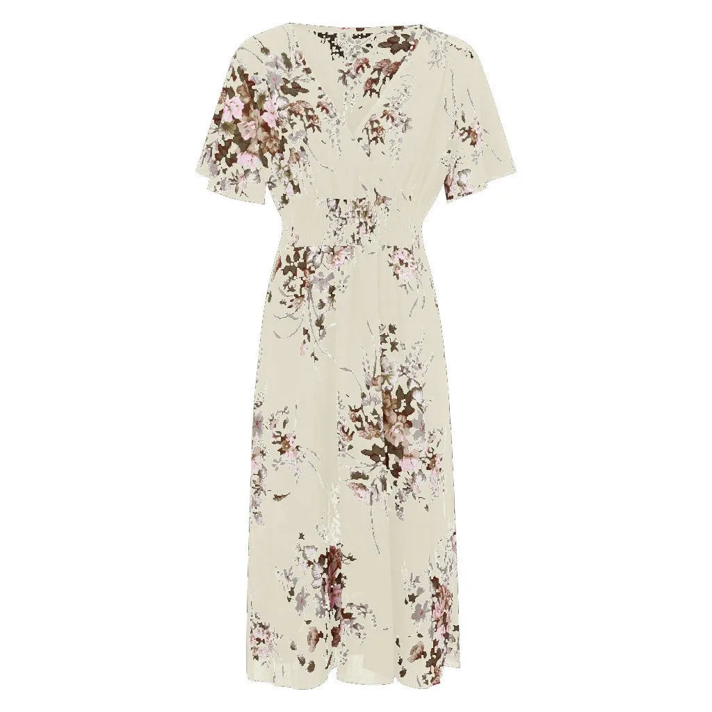 Elegantes langes Sommerkleid | Damen Maxikleid im Vintage-Stil