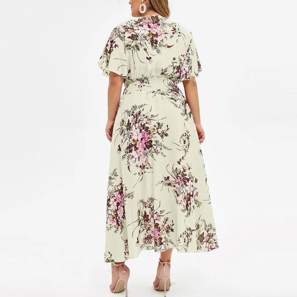 Elegantes langes Sommerkleid | Damen Maxikleid im Vintage-Stil