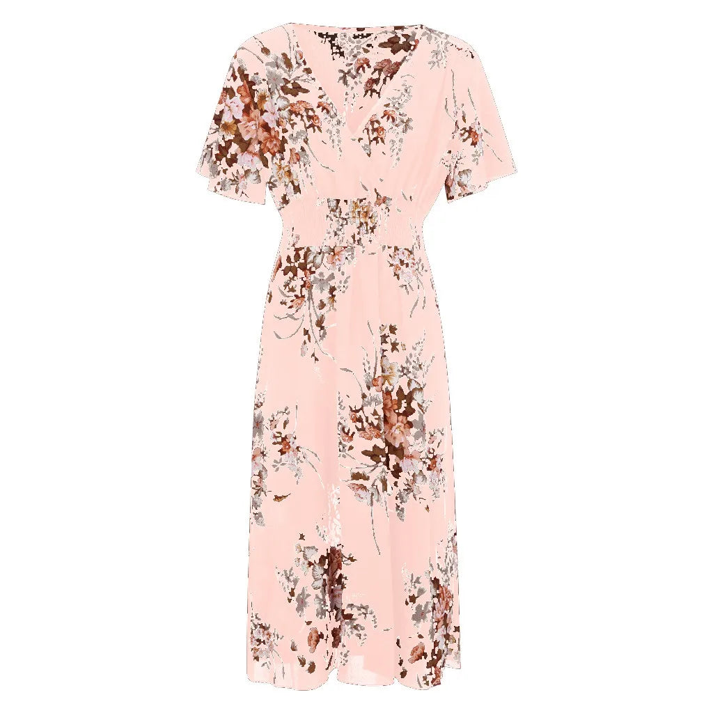 Elegantes langes Sommerkleid | Damen Maxikleid im Vintage-Stil