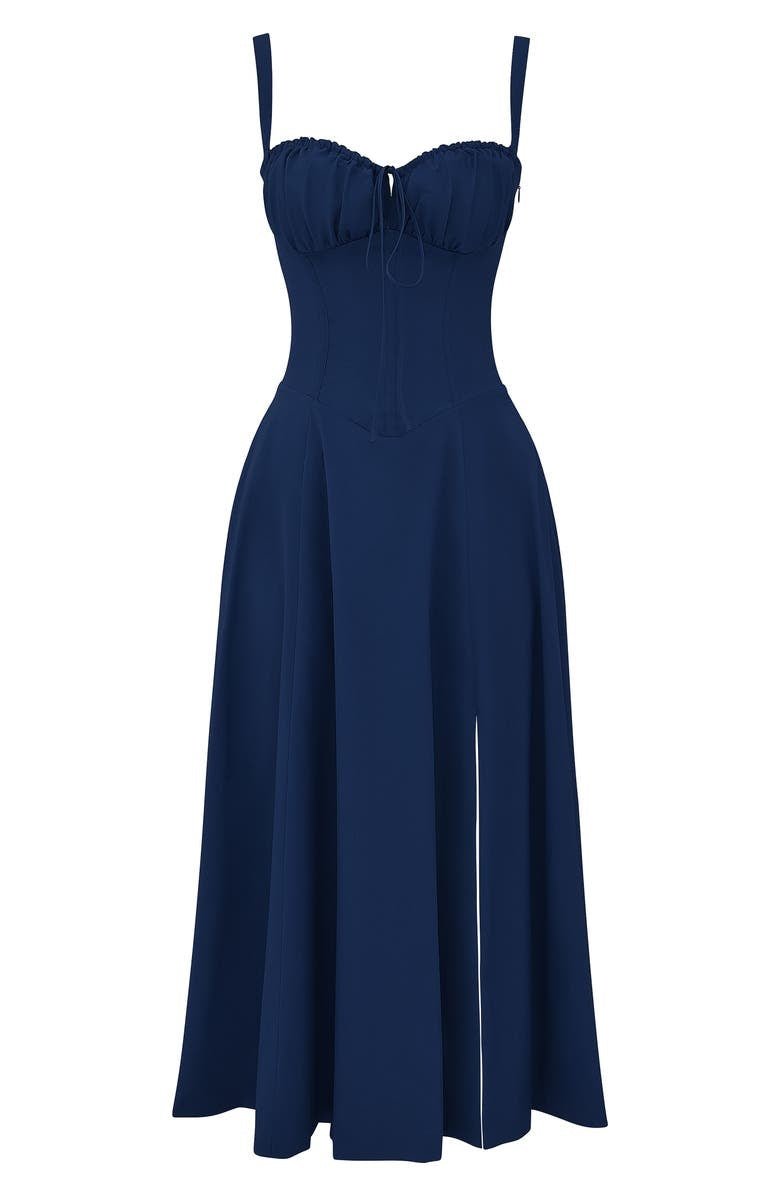 Elena – Sommerliches Midi-Kleid mit Trägern & Schlitz – Luftig, elegant & perfekt für warme Tage