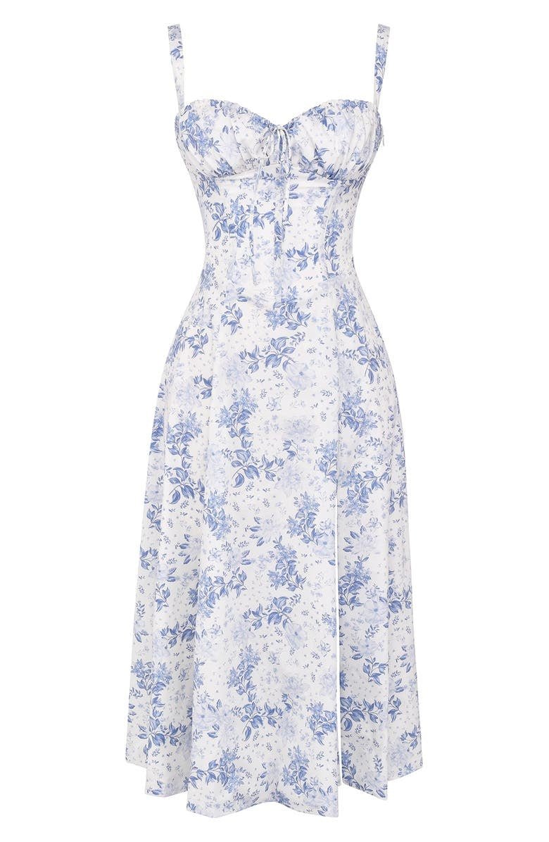Elena – Sommerliches Midi-Kleid mit Trägern & Schlitz – Luftig, elegant & perfekt für warme Tage