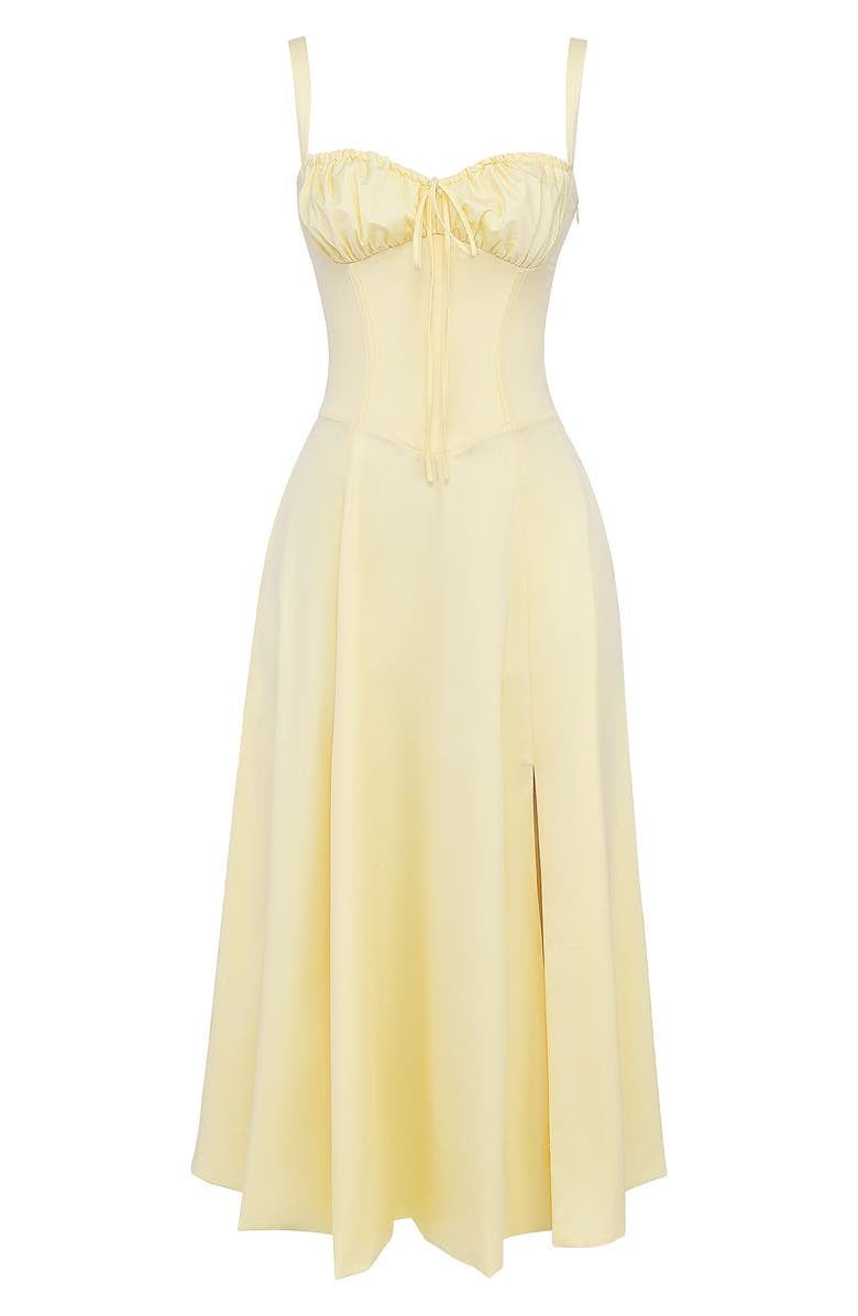 Elena – Sommerliches Midi-Kleid mit Trägern & Schlitz – Luftig, elegant & perfekt für warme Tage