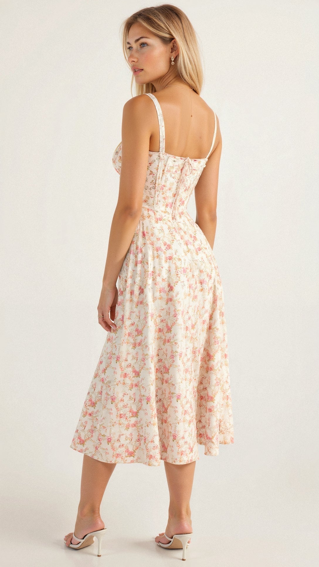 Elena – Sommerliches Midi-Kleid mit Trägern & Schlitz – Luftig, elegant & perfekt für warme Tage