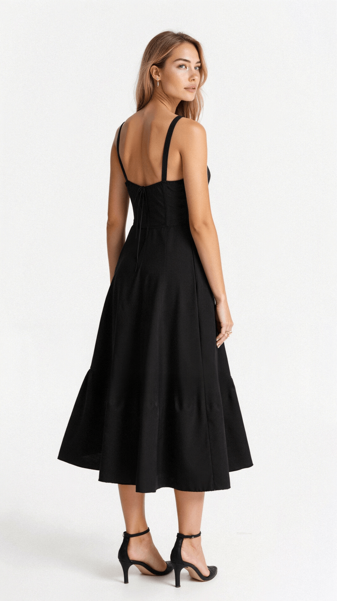 Elena – Sommerliches Midi-Kleid mit Trägern & Schlitz – Luftig, elegant & perfekt für warme Tage