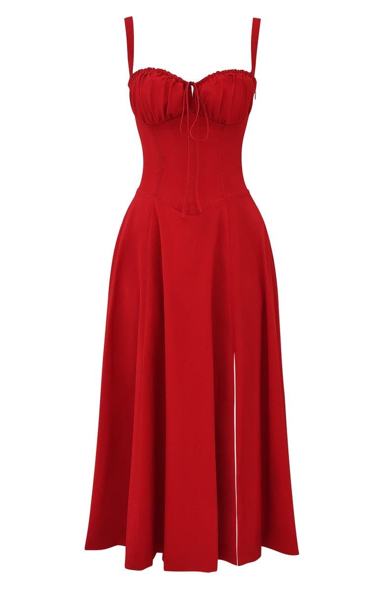 Elena – Sommerliches Midi-Kleid mit Trägern & Schlitz – Luftig, elegant & perfekt für warme Tage