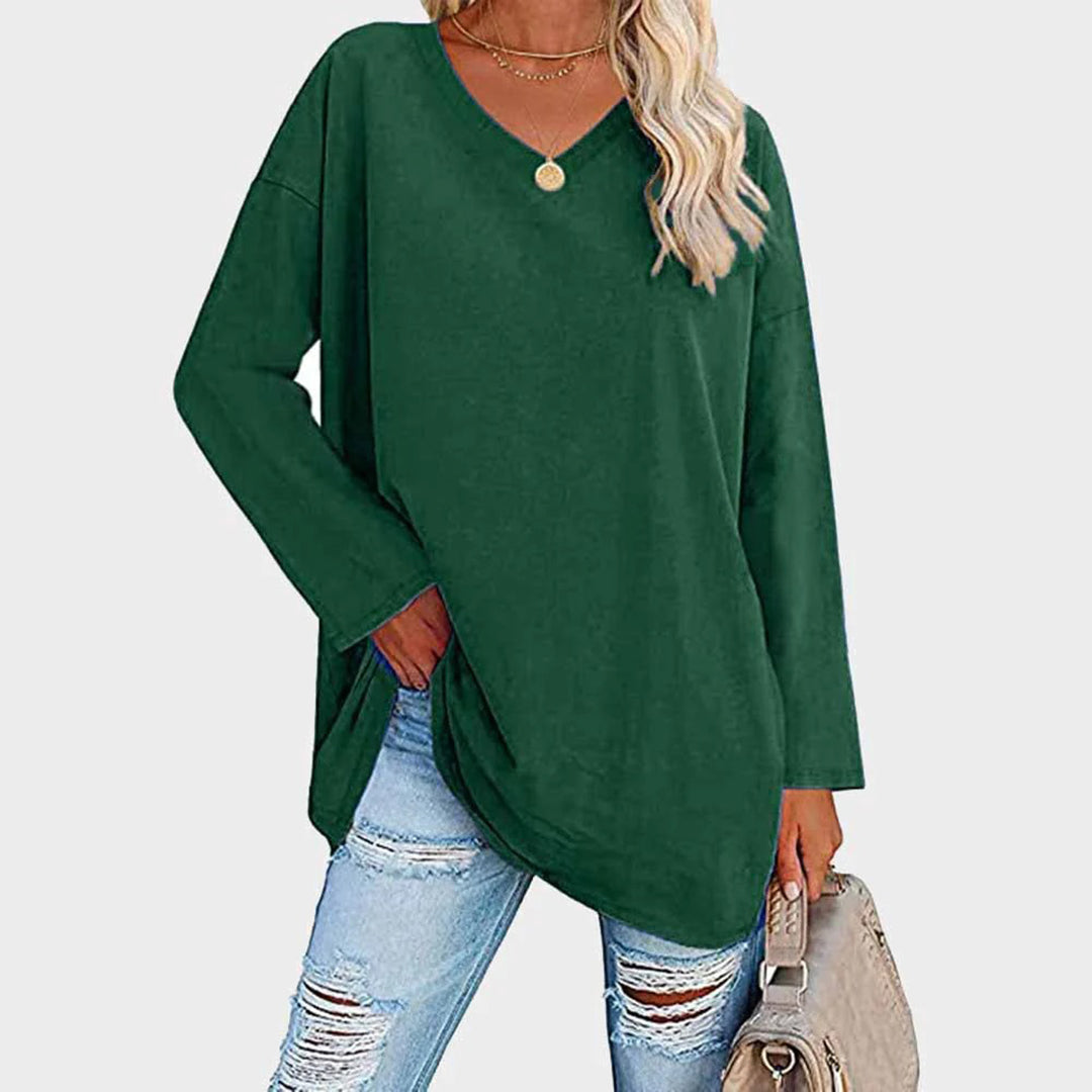 Emilia | Elegante Damen bluse mit langen Ärmeln | Stilvoll, vielseitig & bequem