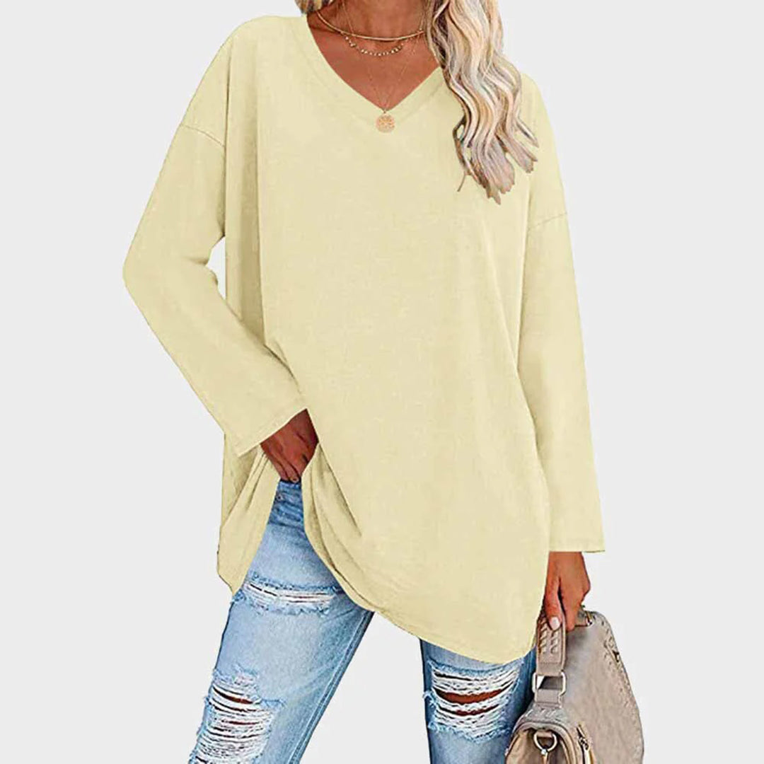 Emilia | Elegante Damen bluse mit langen Ärmeln | Stilvoll, vielseitig & bequem