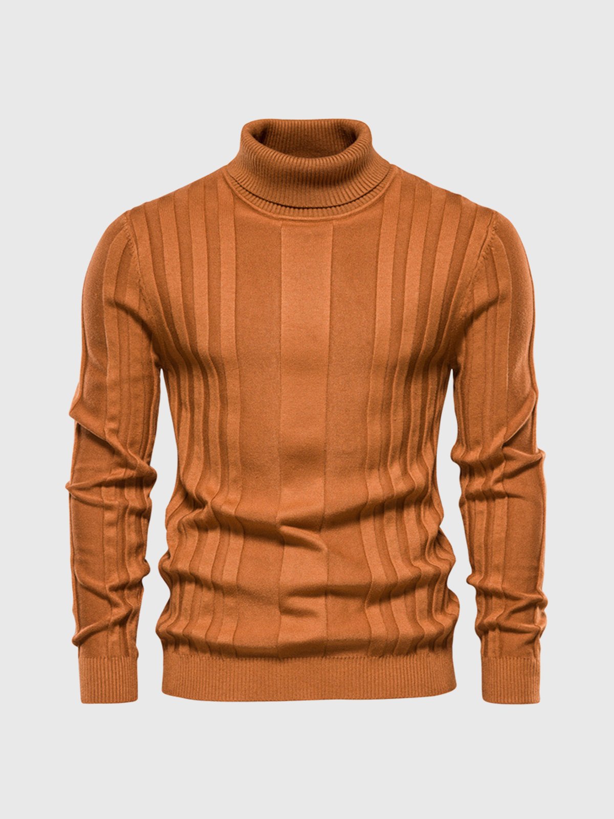 Klassischer Rollkragenpullover mit Streifen für Herren