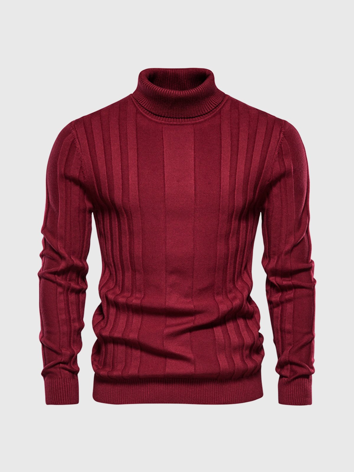 Klassischer Rollkragenpullover mit Streifen für Herren