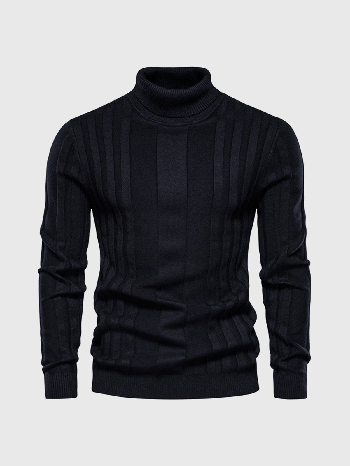 Klassischer Rollkragenpullover mit Streifen für Herren