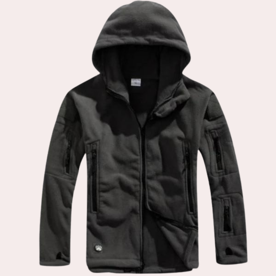 Kuschelige Kapuzenfleecejacke für kalte Tage