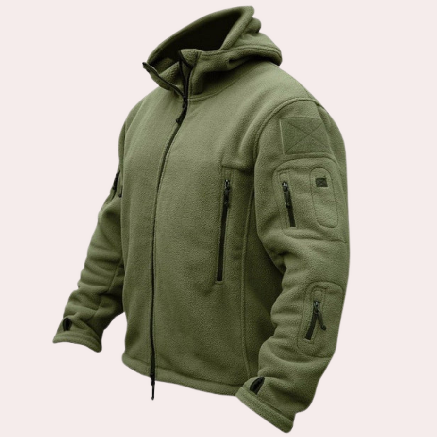 Kuschelige Kapuzenfleecejacke für kalte Tage