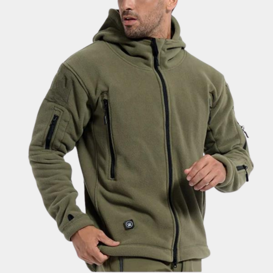 Kuschelige Kapuzenfleecejacke für kalte Tage