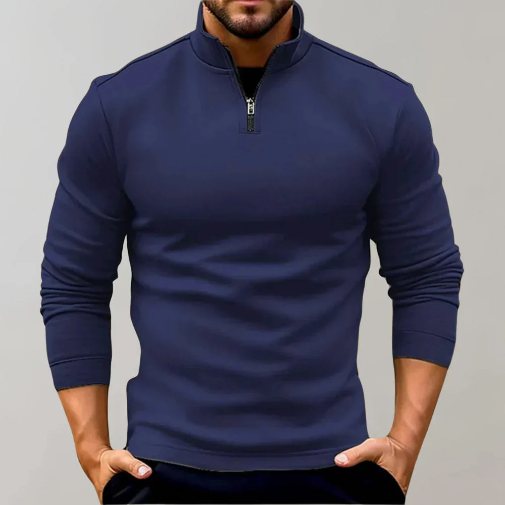 Kuscheliger Winterpullover mit praktischem Reißverschluss