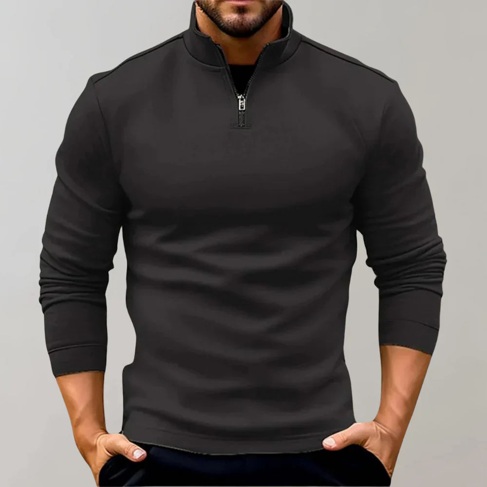 Kuscheliger Winterpullover mit praktischem Reißverschluss