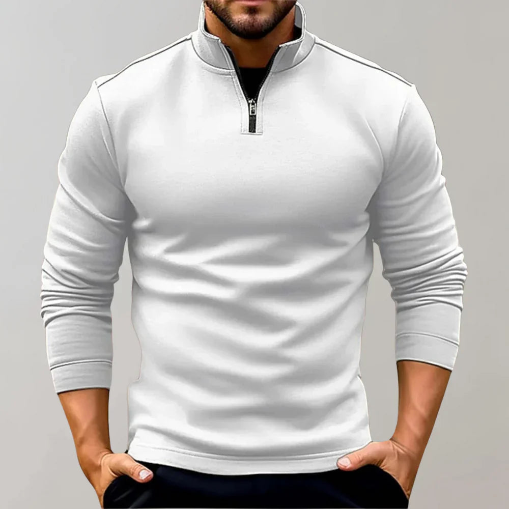 Kuscheliger Winterpullover mit praktischem Reißverschluss