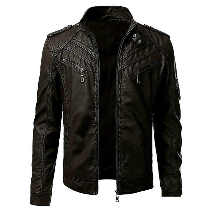 Luxuriöse Lederjacke für zeitlosen Stil und Komfort