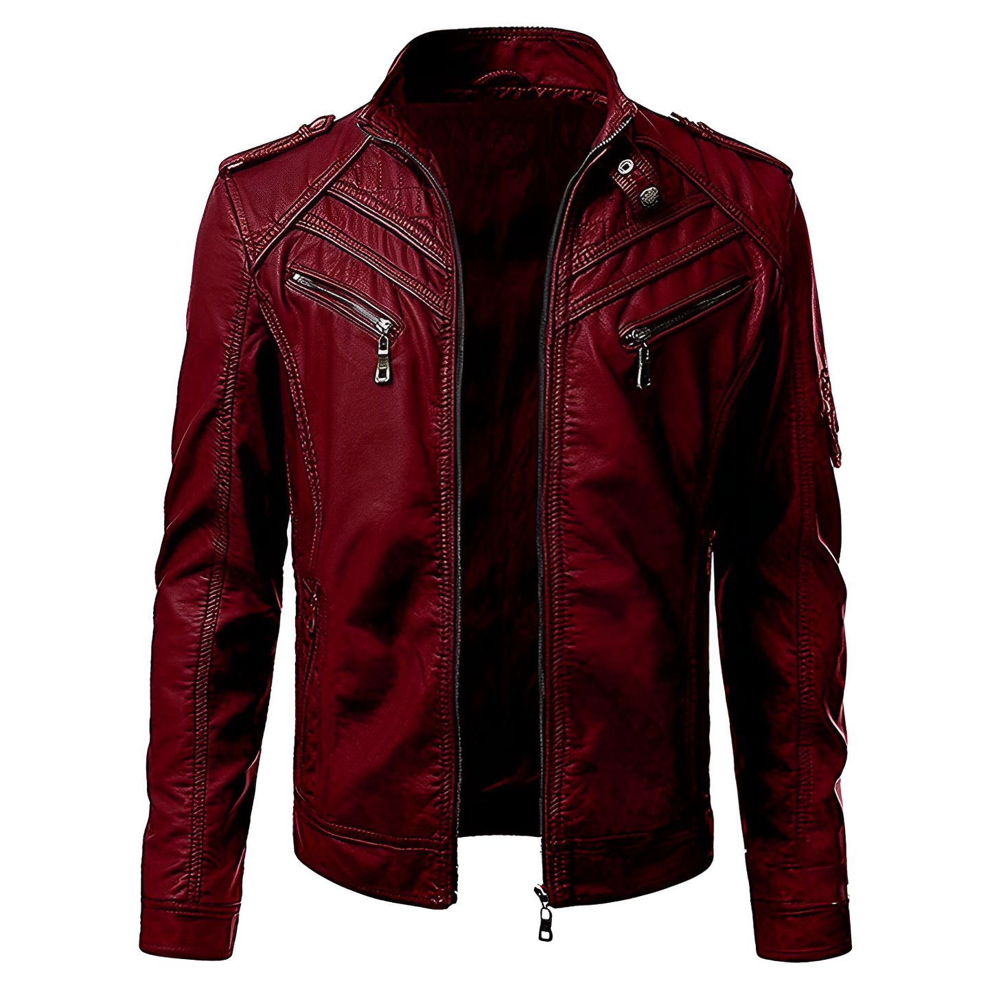 Luxuriöse Lederjacke für zeitlosen Stil und Komfort
