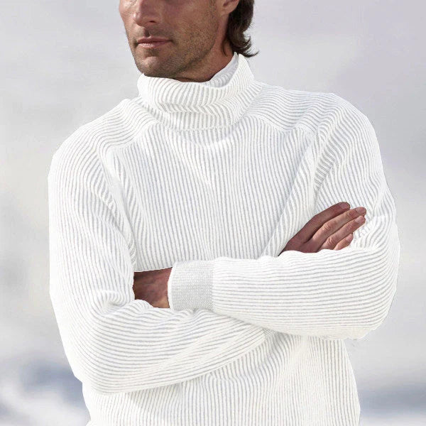 Luxuriöser Kaschmir-Rollkragenpullover für stilbewusste Herren