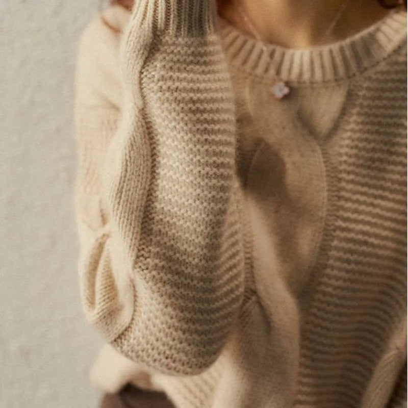 Damen Strickpullover aus Baumwolle – Weich & Bequem