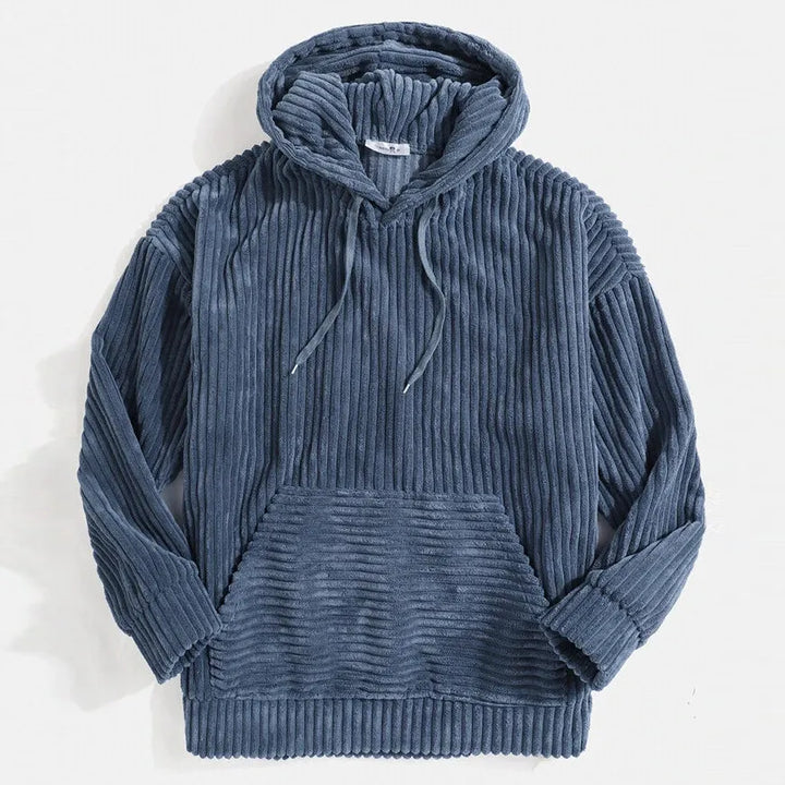 Moderne Cord-Kapuzenjacke für Herren im trendigen Stil