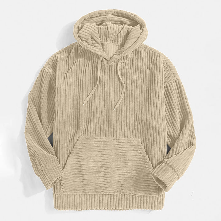 Moderne Cord-Kapuzenjacke für Herren im trendigen Stil