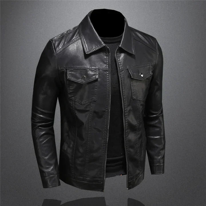 Moderne Lederjacke für Herren – Stilvoll und Bequem