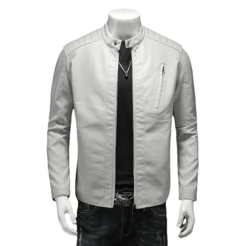 Premium Biker-Lederjacke für Männer – Stilvoll & Bequem