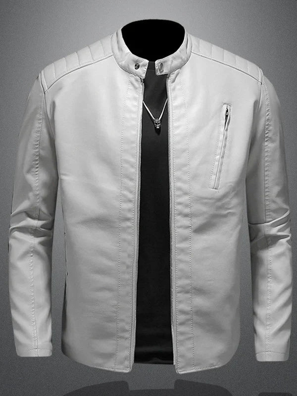 Premium Biker-Lederjacke für Männer – Stilvoll & Bequem