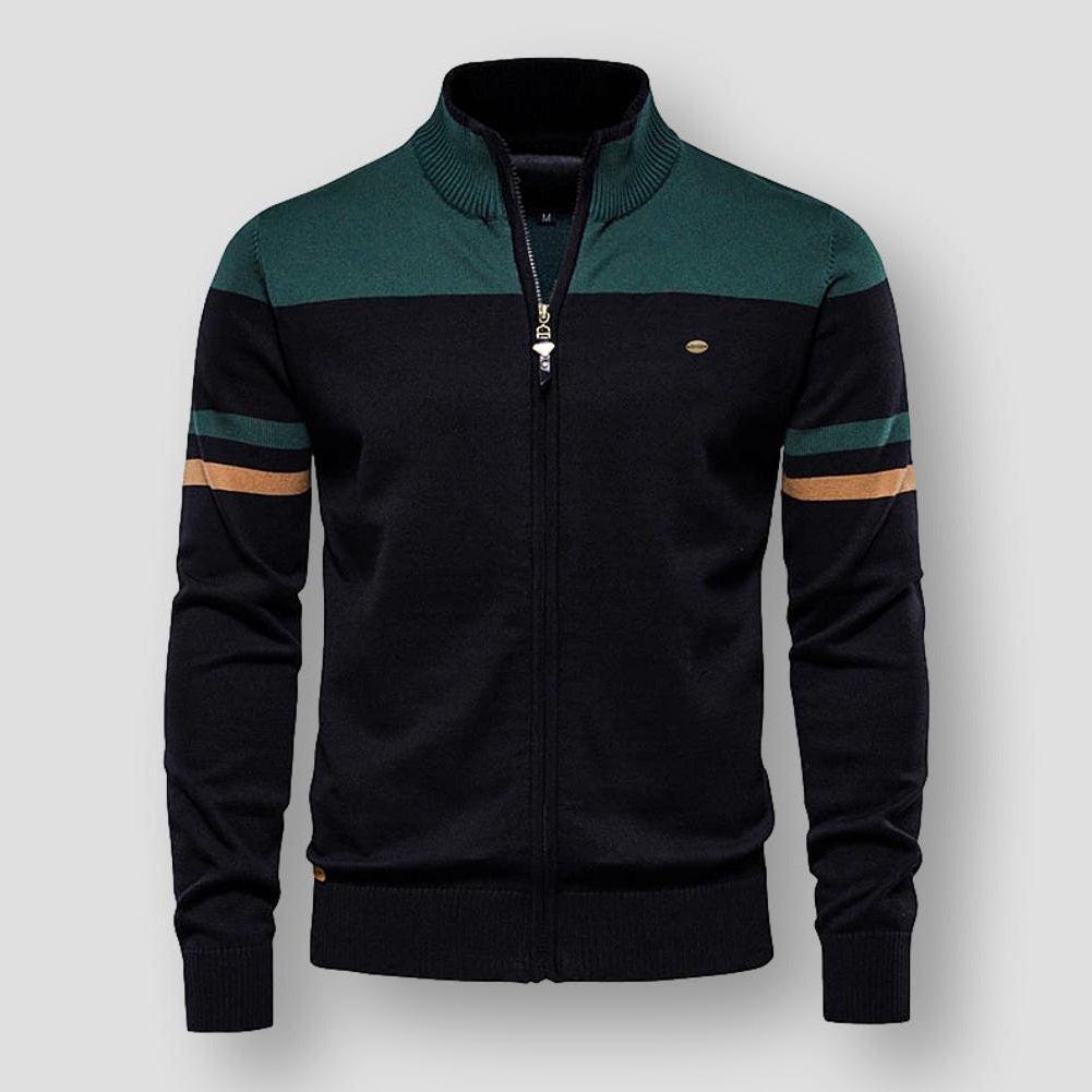 Retro-Streifenjacke für Herren – Stilvoll und Zeitlos