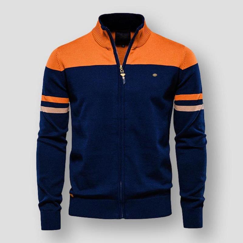 Retro-Streifenjacke für Herren – Stilvoll und Zeitlos
