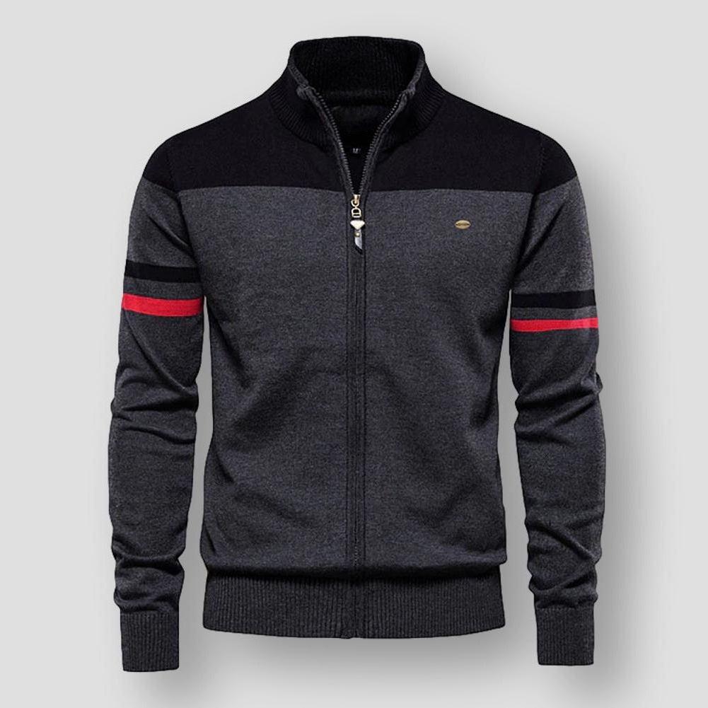 Retro-Streifenjacke für Herren – Stilvoll und Zeitlos