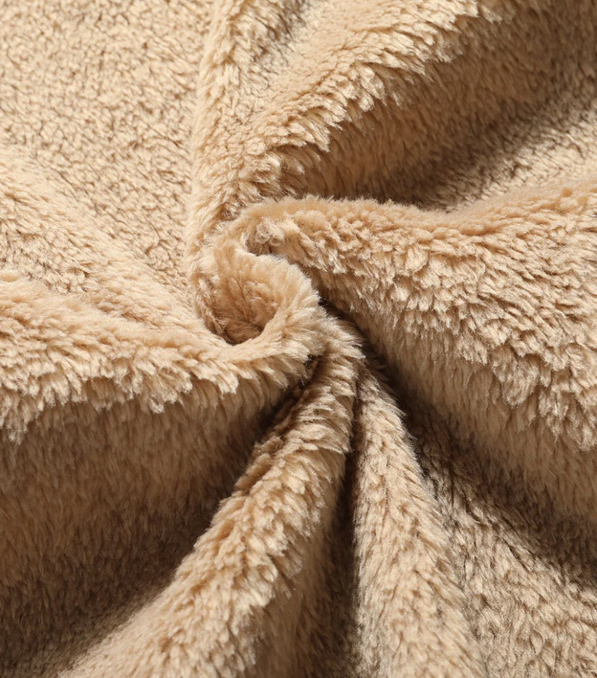Stylischer Flanell-Wintermantel für Herren mit modernem Stehkragen