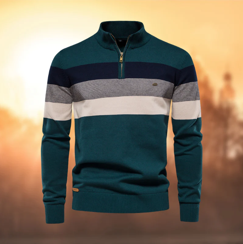 Stylischer gestreifter Pullover für Herren - Premium-Qualität