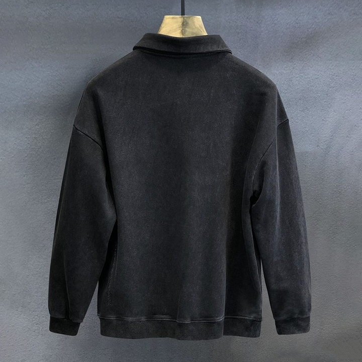 Stylisches Herren-Langarm-Polo – Bequem und Zeitlos
