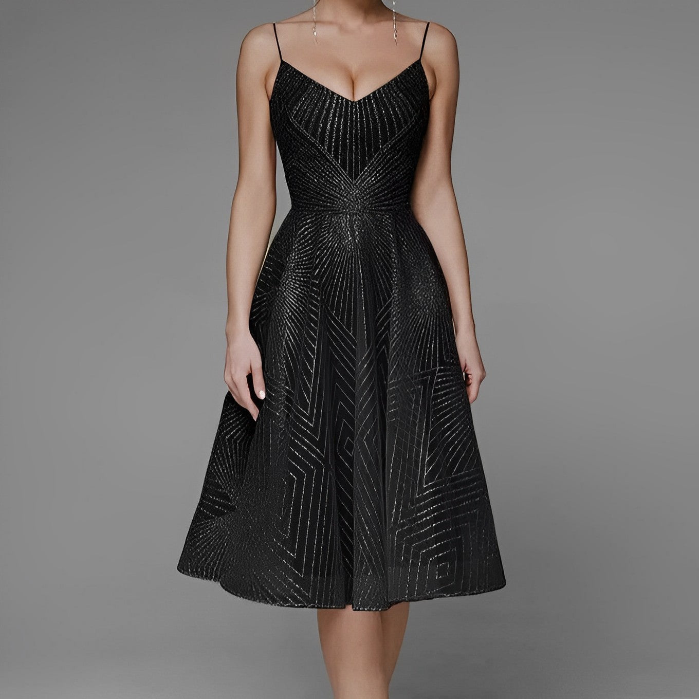 Symmetry Line | Elegantes Abendkleid für Damen | Zeitlos, luxuriös & figurschmeichelnd