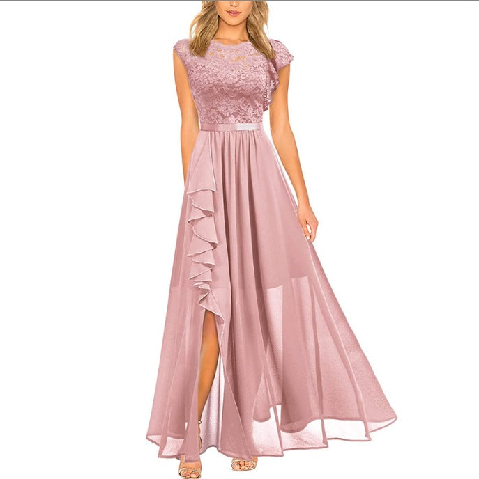 Thalia | Elegantes Damen Maxikleid mit Spitzeneinsätzen | Zeitlos, romantisch & fließend