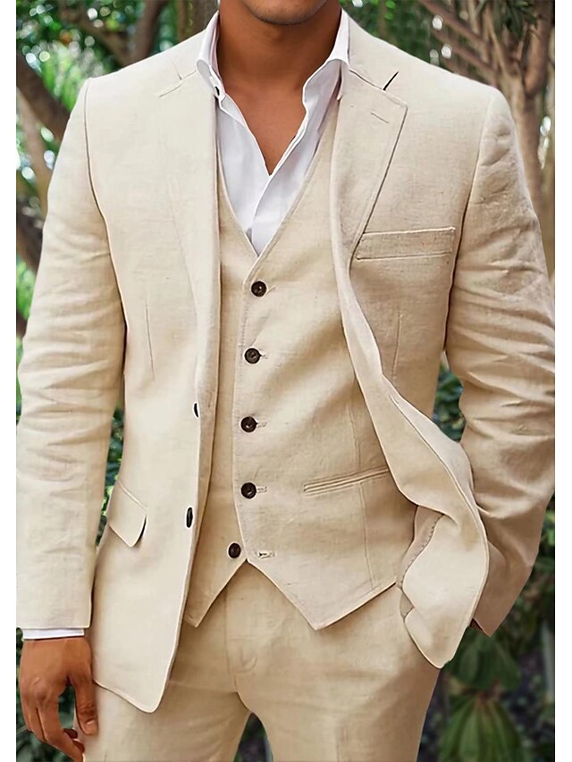Tobias | Dreiteiliger Herrenanzug mit Blazer, Weste und Hose in klarer Passform