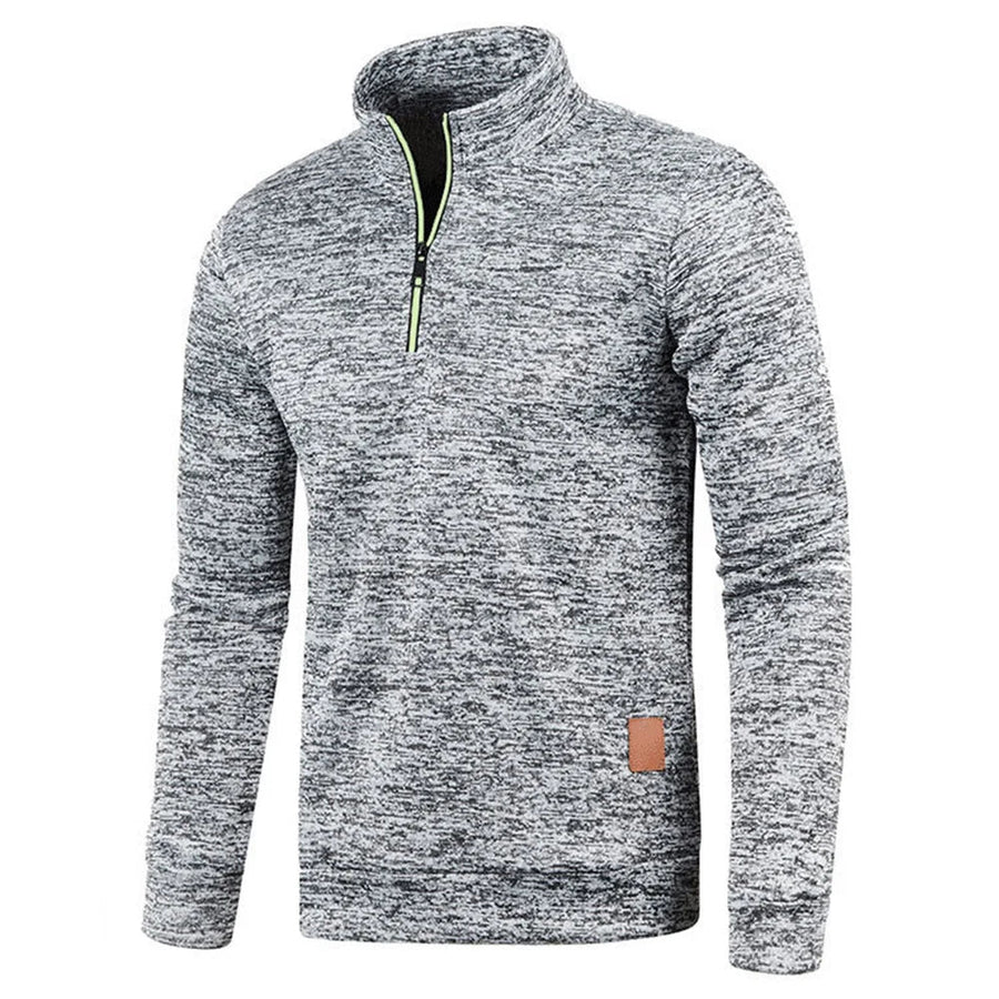 Ultrabequemer Herrenpullover mit Halbreißverschluss für ultimativen Komfort