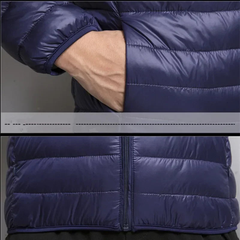 Ultraleichte Herrenjacke mit Kapuze – Stilvoller Komfort für jeden Anlass