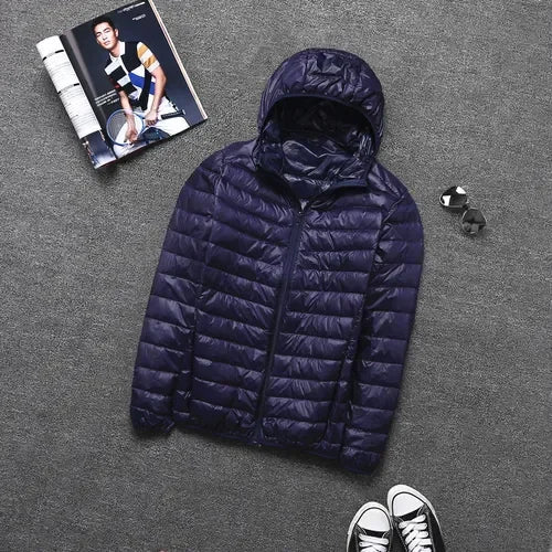 Ultraleichte Herrenjacke mit Kapuze – Stilvoller Komfort für jeden Anlass